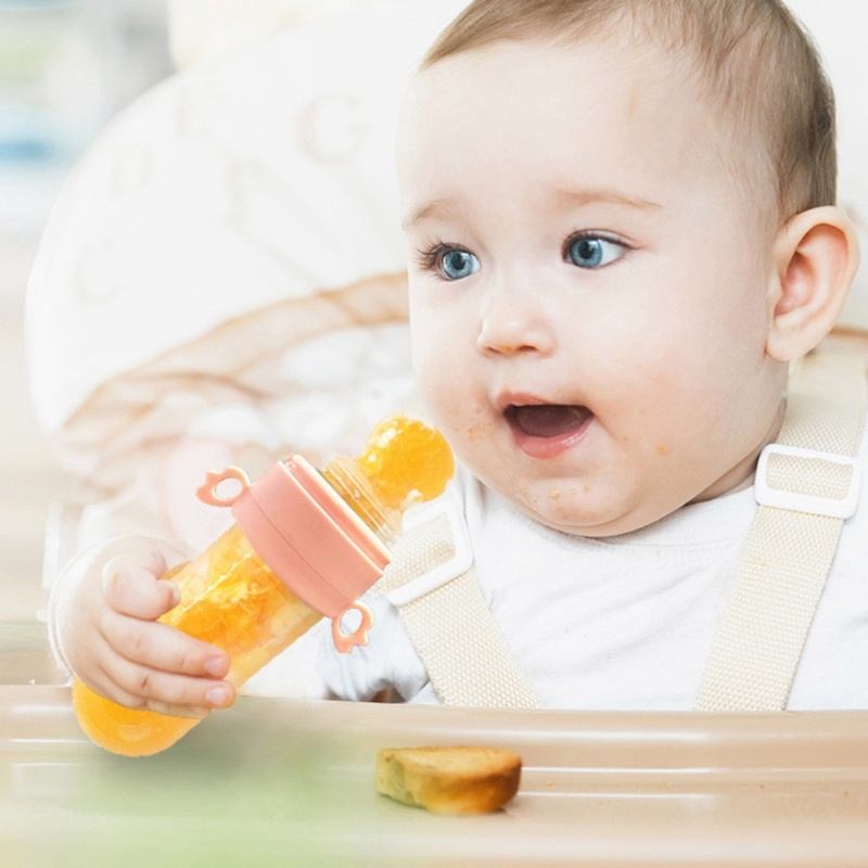 Mary Silikon Rice Cereal Feeding Squeeze Bottle Spoon Feeder Tempat Makan Anak Newborn