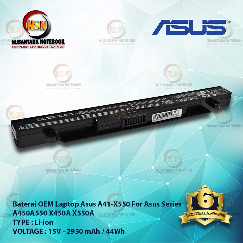 Baterai Asus A41-X550 OEM For Laptop Series A450 A550 X450A X550A