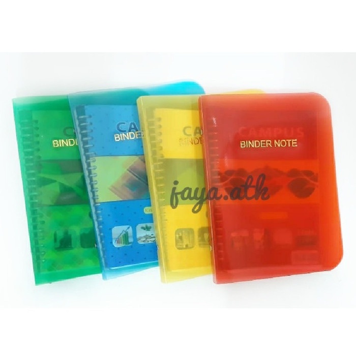 

BINDER NOTE A5 20 RING MAP BINDER LOOSE LEAF TRANSPARANT PLASTIK