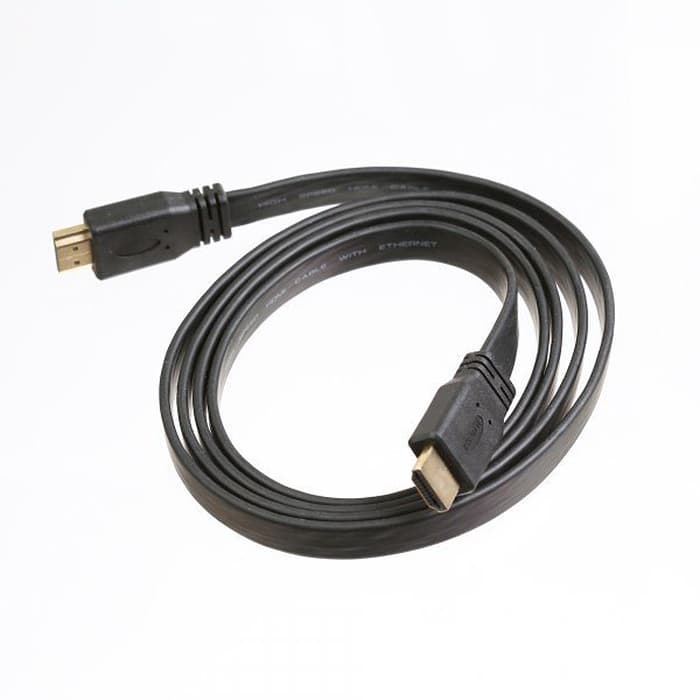 Kabel HDTV Flat 1.5M Kabel HDTV maleto male 1.5 M - 669563hitam