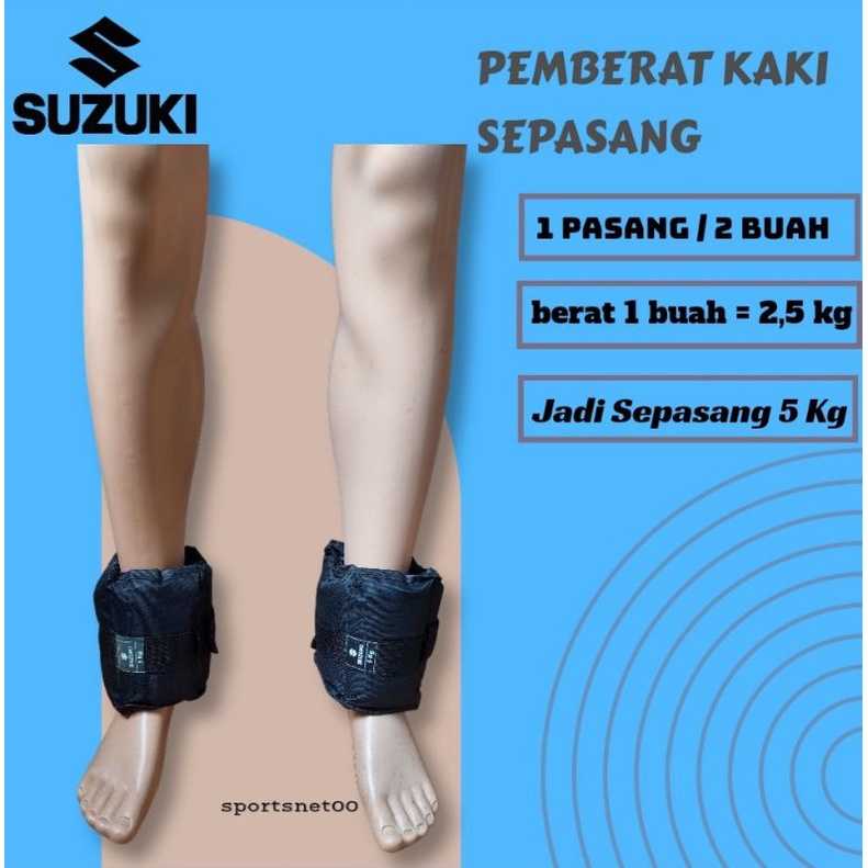 Pemberat Kaki dan Tangan 5Kg harga sepasang 5kg gym