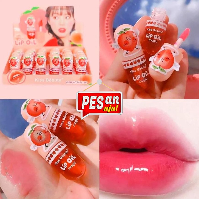 PESANaja Kiss Beauty Magic Lip Gloss Peach Lips Oil Mini XX059