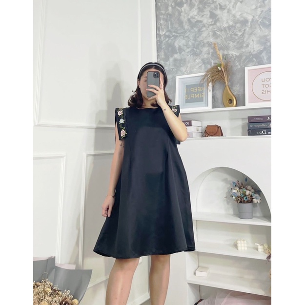 #82189 (REAL PIC) (BISA COD) - Korean Qipao Flare Dress / DRESS QIPAO WANITA / DRESS CHEONGSAM / OOT