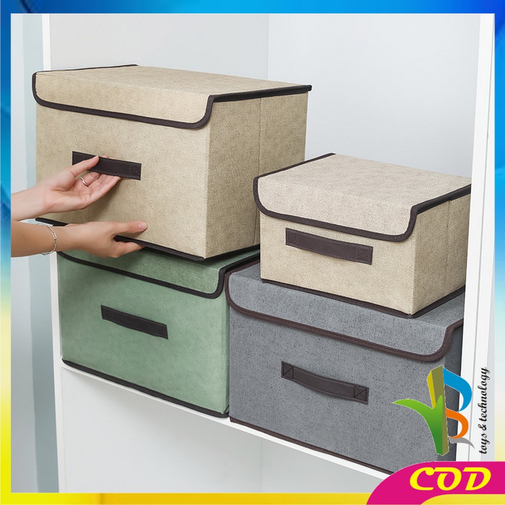 RB-C484 Storage Box 2in1 / Tempat Penyimpanan Serbaguna / Box Organizer Baju Kotak Mainan Anak Portable