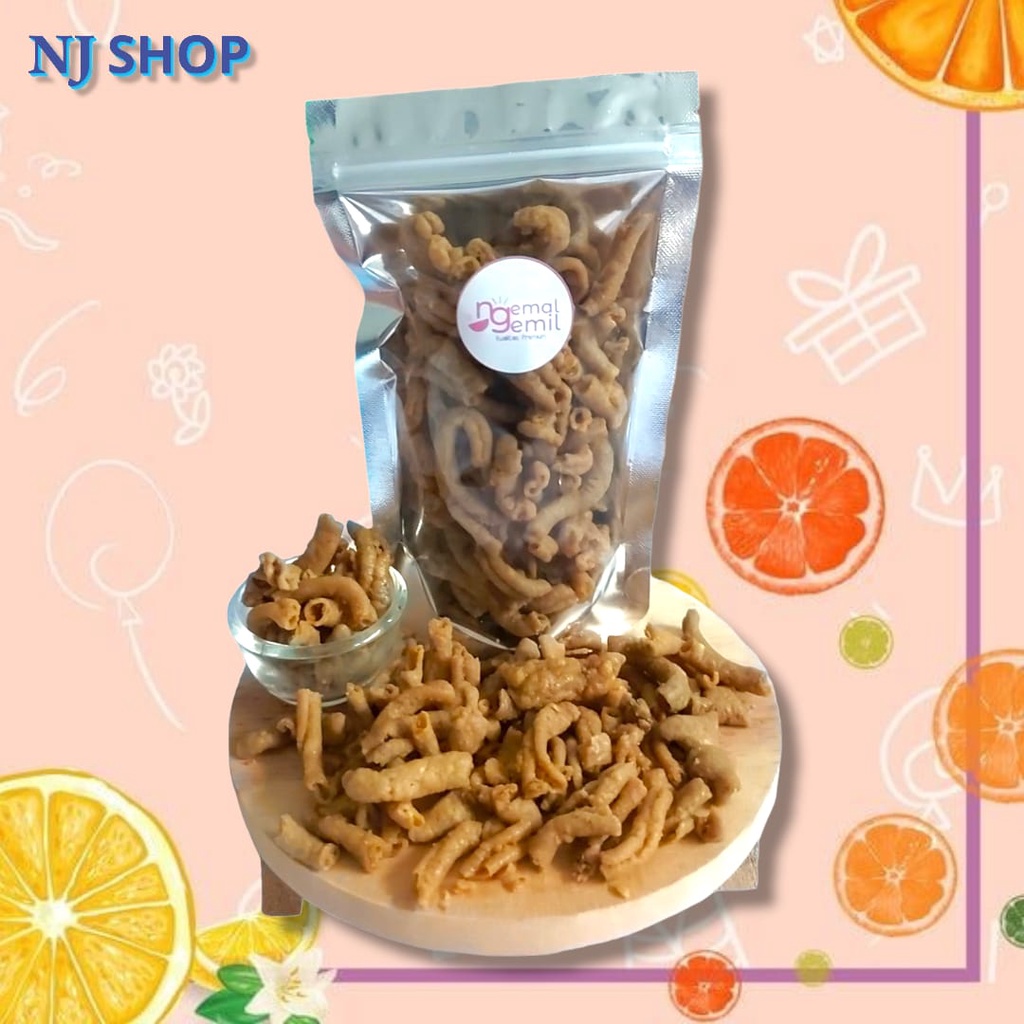 

[Snack Original] - Krupuk Usus Goreng Rasa Asin Homemade Usus Original Gurih Kualitas Premium