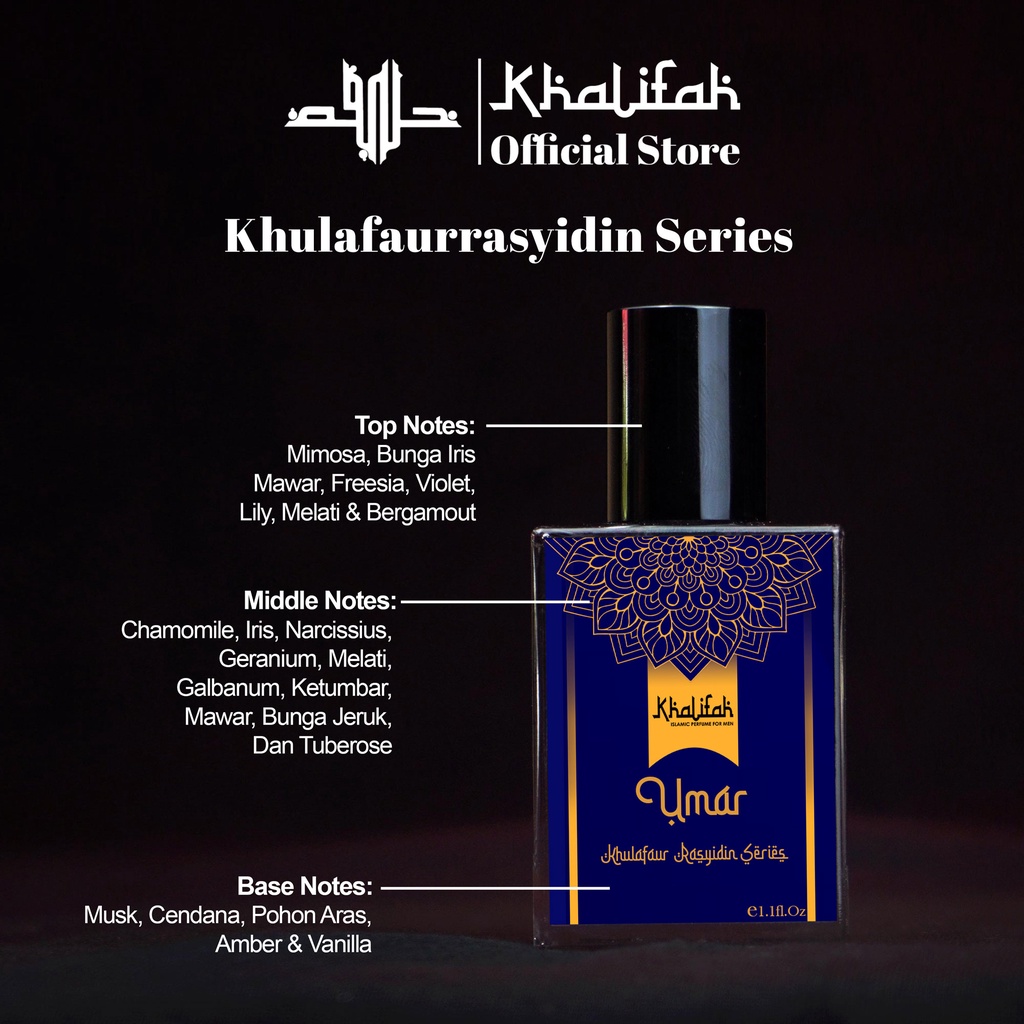 “ Parfum Khalifah UMAR| Minyak Wangi Islami Terbaik Khalifah Khulafaurrasyidin Series “