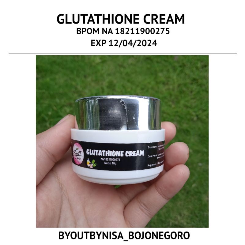 Glutathione Cream byout by nisa krim malam detox byoutbynisa original skincare byouty BPOM aman bumi