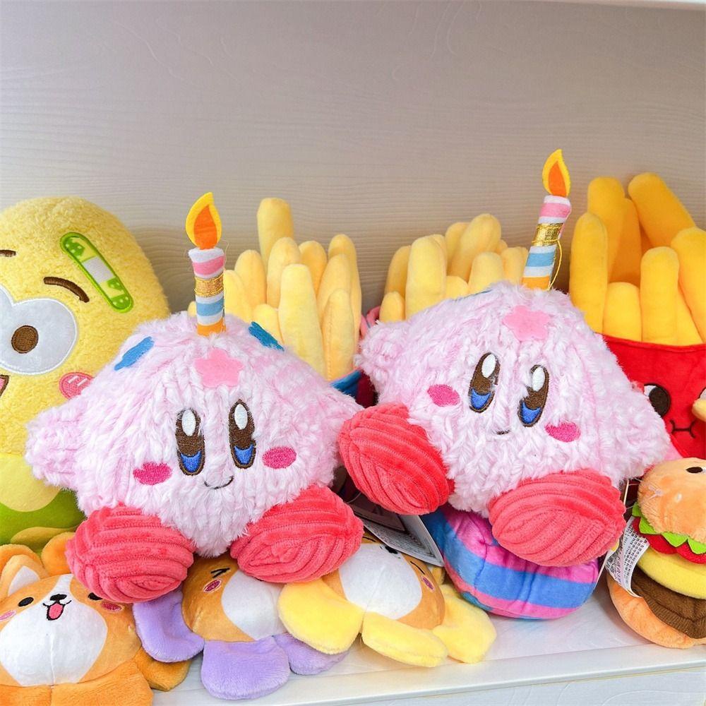 Lanfy Kirby Mainan Mewah Anak Hadiah Kawaii Kartun Untuk Gadis Lembut Dekorasi Kamar Boneka Boneka