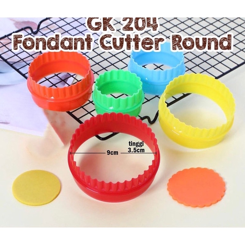 Fondant Cutter Round / Cetakan Cookies Bulat Set / Cookies Cutter Round
