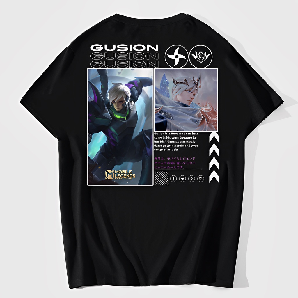 Jual Kaos Baju Mobile Legends Hero Pria Gusion | Shopee Indonesia