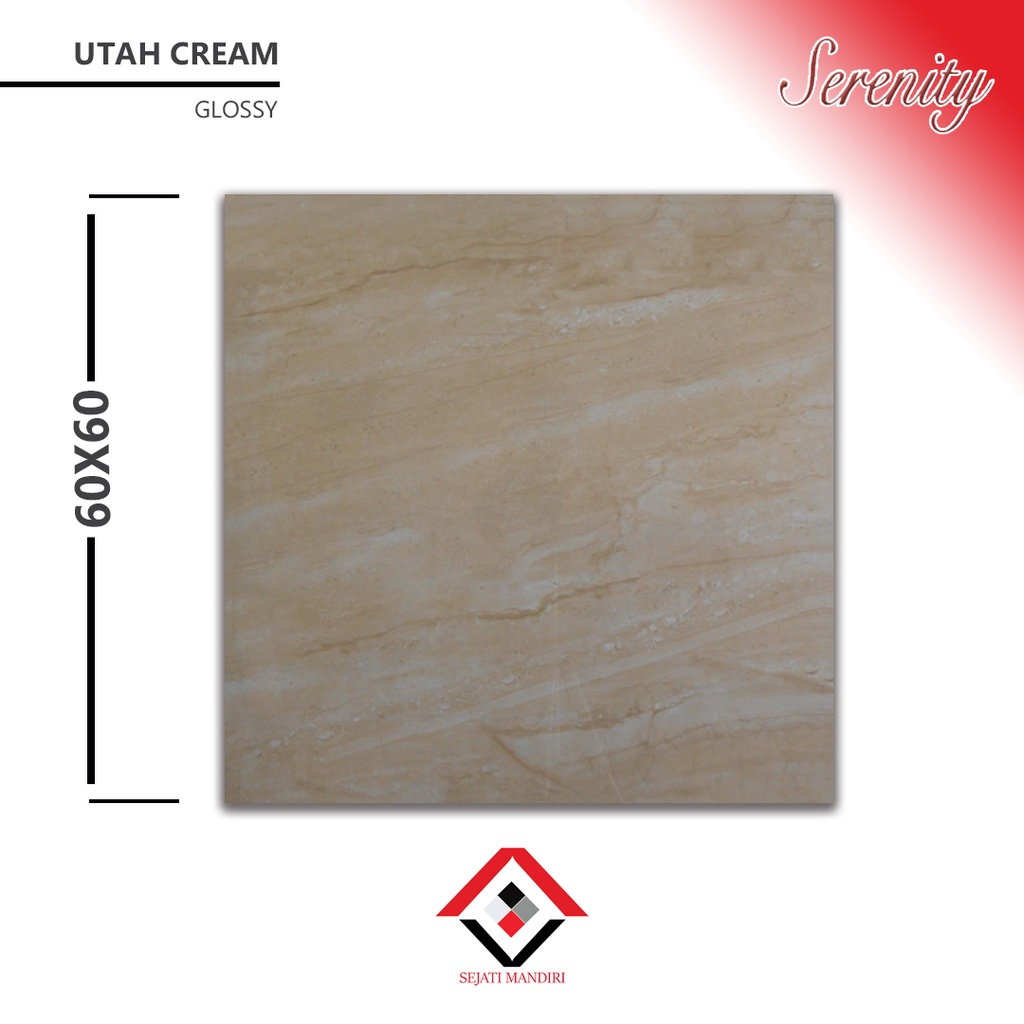 granit 60x60 - motif marmer - serenity utah cream