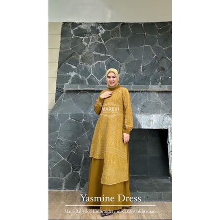 Yasmine dress gamis Marevi original