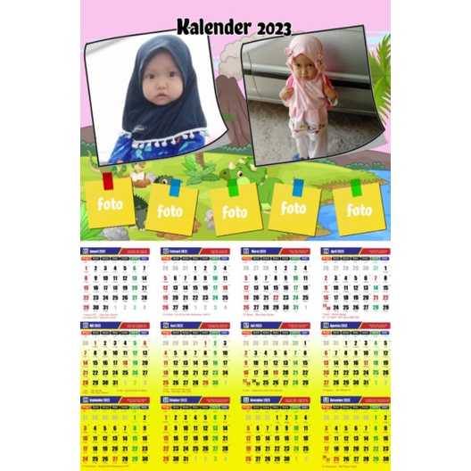 

Kalender Custom / kalender foto 1 lembar