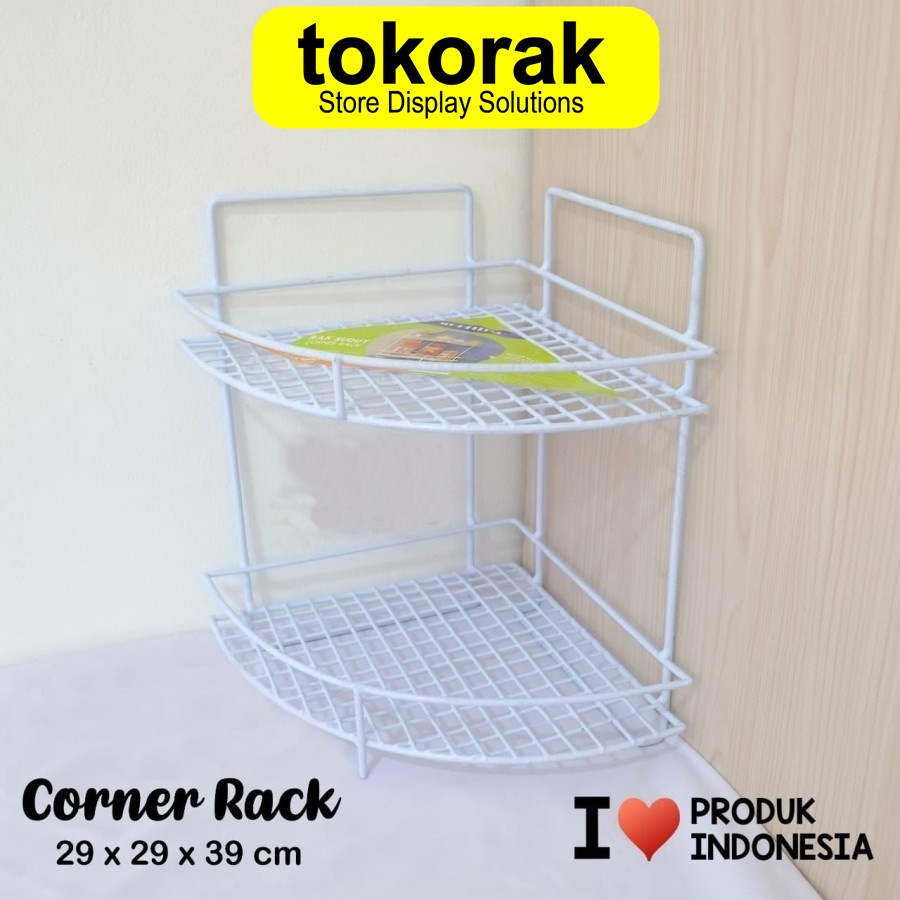 RAK SUDUT DAPUR KAMAR MANDI SERBAGUNA CORNER RACK MODELLINE GOJEK ONLY