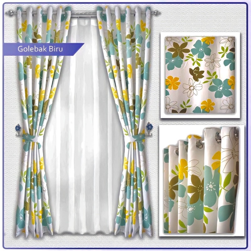 Gorden motif bunga/gorden motif bunga kalebak aesthetic