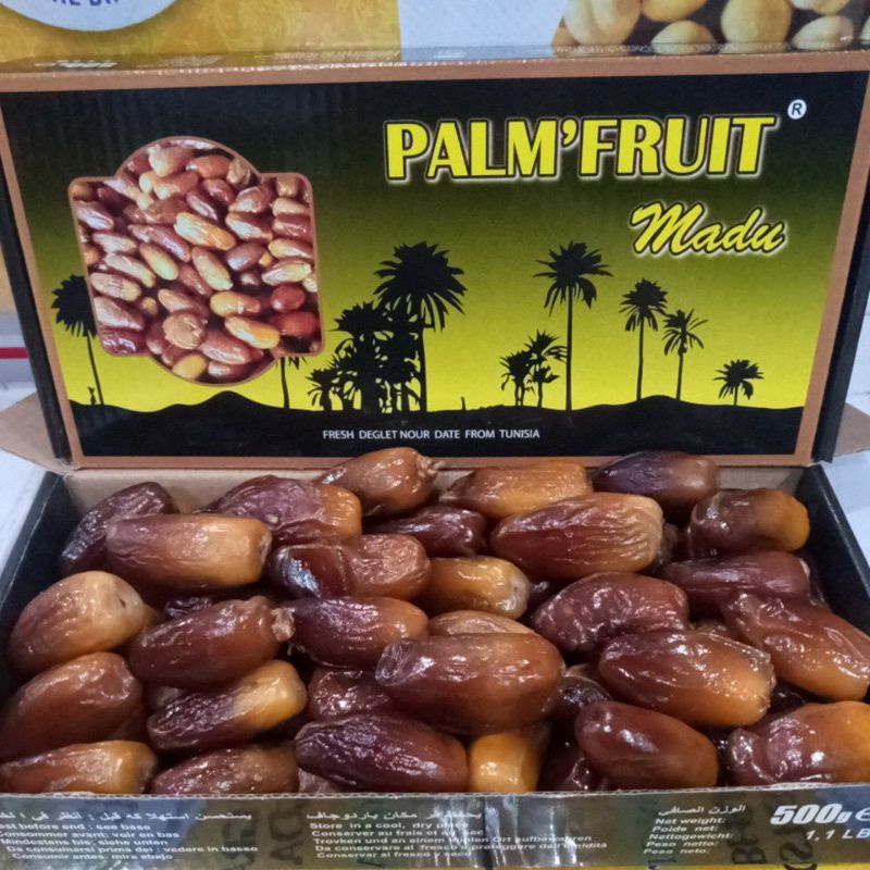 Kurma madu@palm fruit non tangkai 500 gr