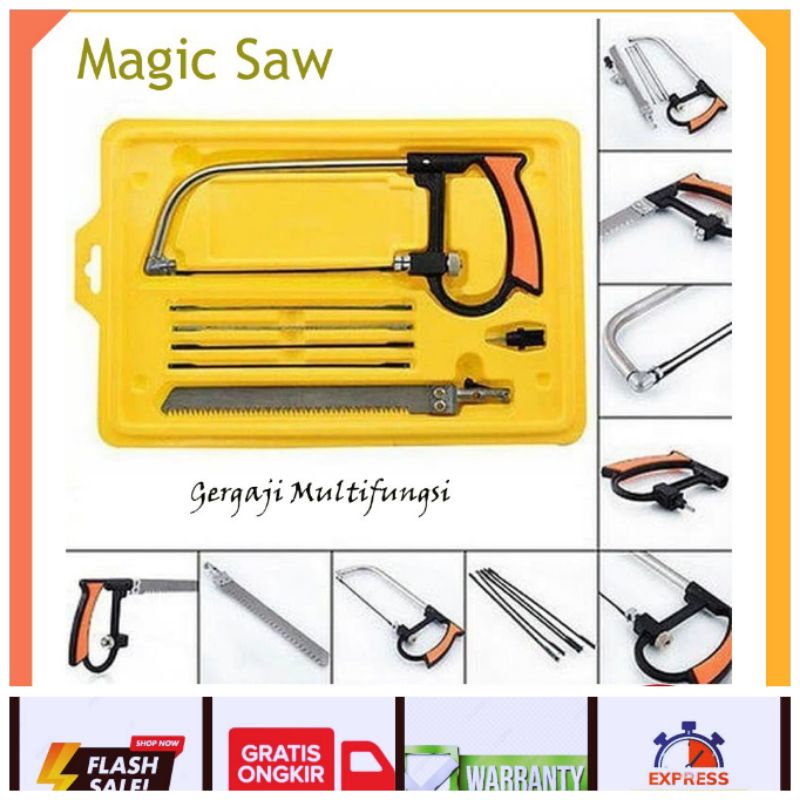 Gergaji Magic Saw Set Komplit pipa kayu serbaguna Magicsaw