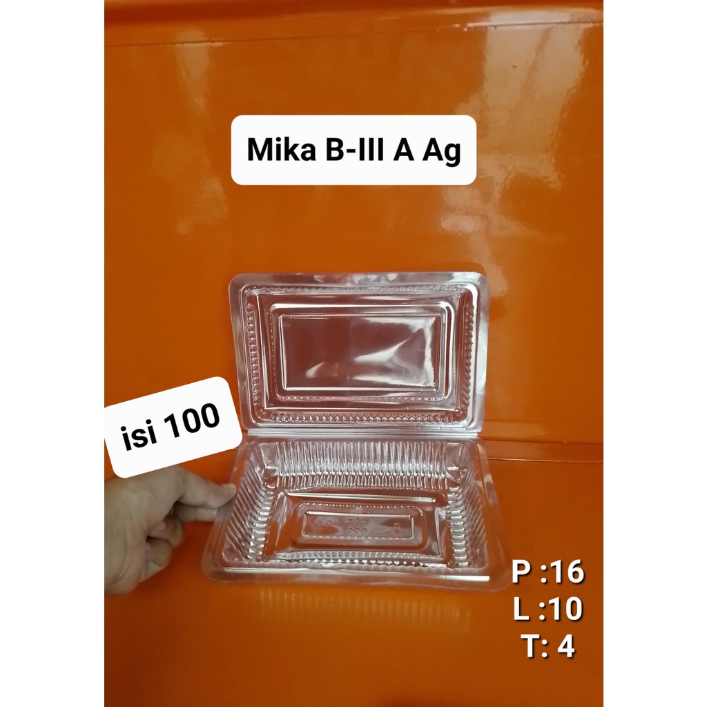 MIKA MAKANAN/NASI/ KUE B -3A AG isi 100 pcs