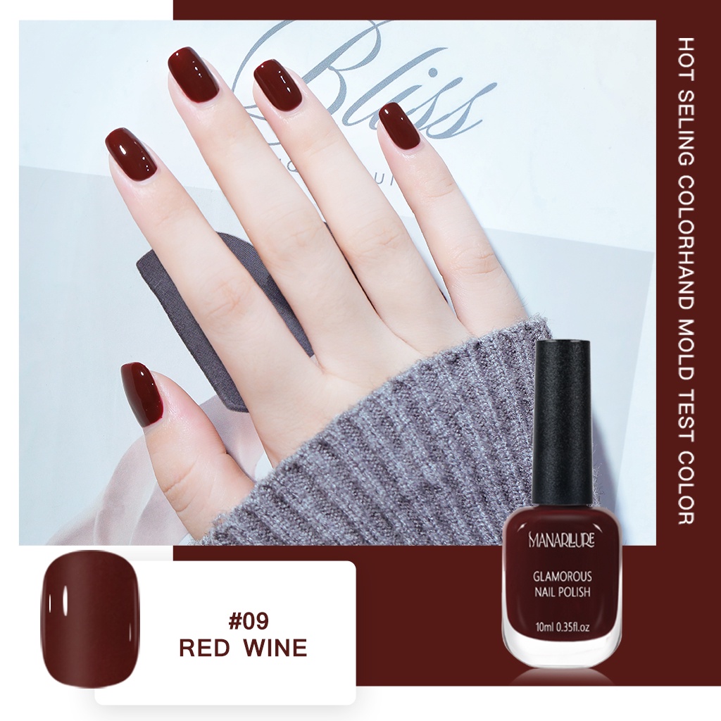 TERBARU [V1] Manarllure Kutek Peel Off Non Toxic Manicure Cat Kuku Peelable Cat Kuku Peel Off Kutek Halal  Muslimah Nail Polish