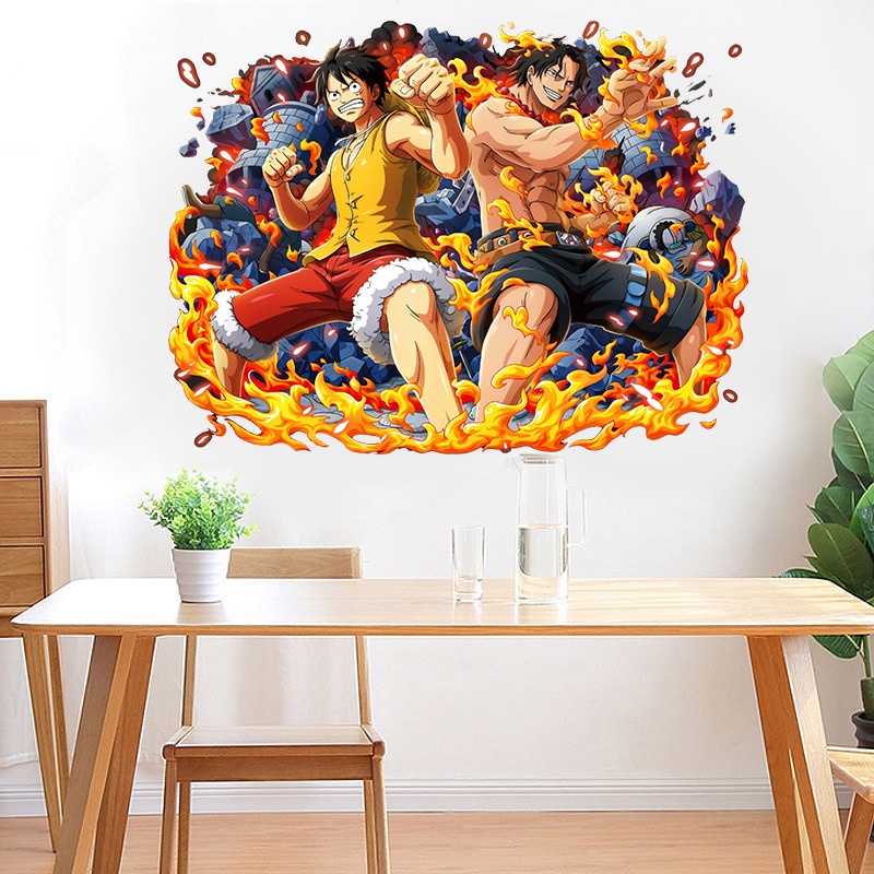 WALL STIKER TEMBOK STIKER ONEPIECE ONE PIECE HIASAN TEMPELAN WALLSTICKER LUZZY LUZY ZORO DEKORASI KAMAR TIDUR RUANG TAMU PINTU JENDELA MOTIF TEMA KARTUN KARAKTER SETIKER POSTER WALLPAPER MANGA ANIME BAJAK LAUT ONEPIECE ONE PIECE WANTED @banyak