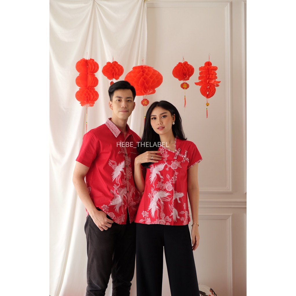 Ekani Batik Cheongsam Chinese New Year - (Men Short-Yuna-Brenda-Yimin-Mutia-Brigitte)