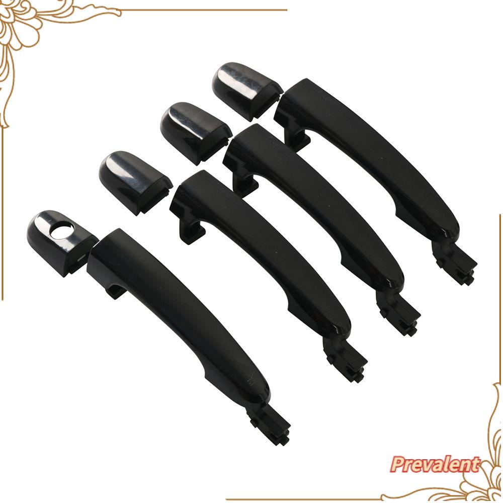 Preva 4pcs/set Exterior Door Handle Pegangan Alat Otomatis Mobil Tahan Lama