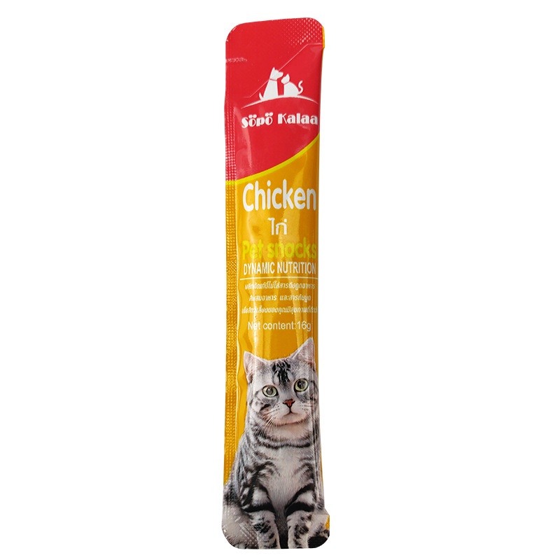 Thailand sopo kalaa Snack Kucing snack hewan peliharaan cat strip 15g/strip kuing kecil dan kucing besar snack pengemukan kucing pelengkapa