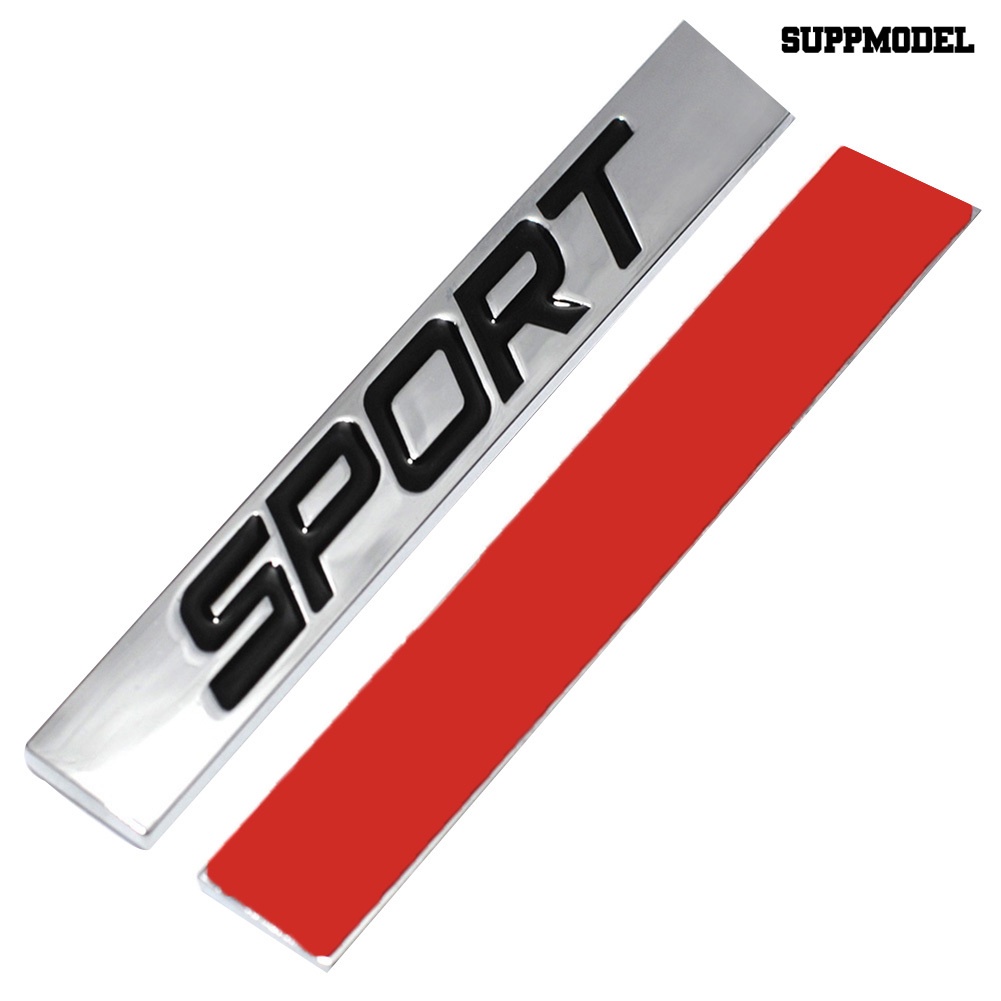 [Auto] Sport Letter Metal Mobil Kendaraan Bagasi Belakang Body Stiker Emblem Badge Dekorasi