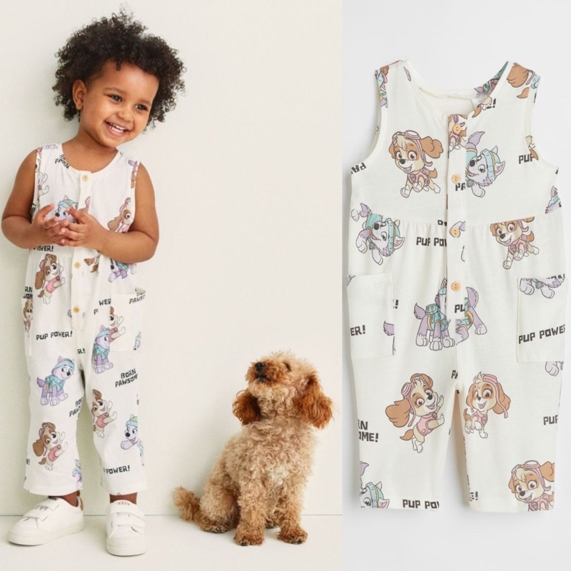 Romper HM anak laki-laki perempuan Unisex Paw Patrol 6bulan-4tahun