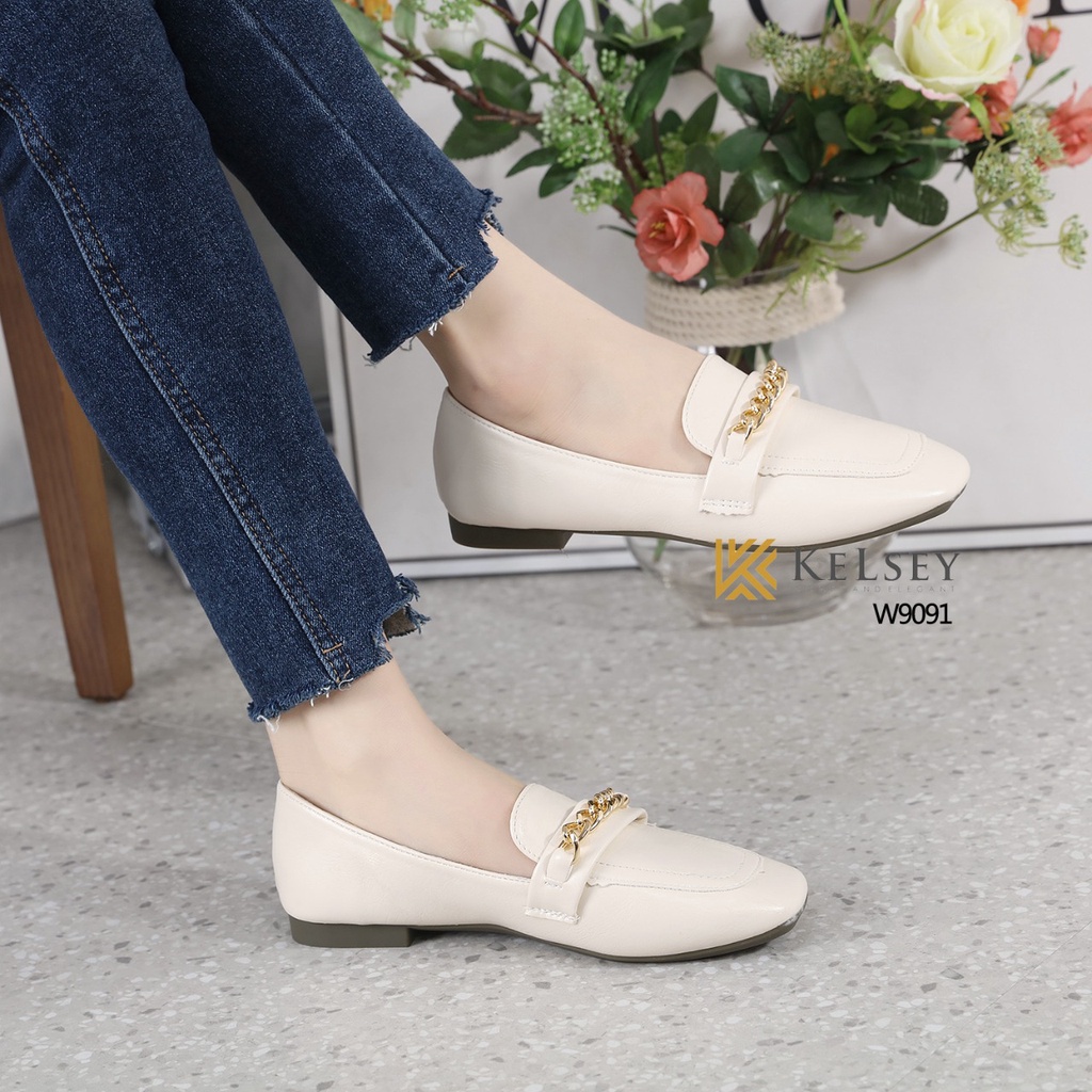 (GRATIS ALAS KAKI) Nicole Sepatu Docmart Wanita / Sepatu Loafer Kelsey w9091