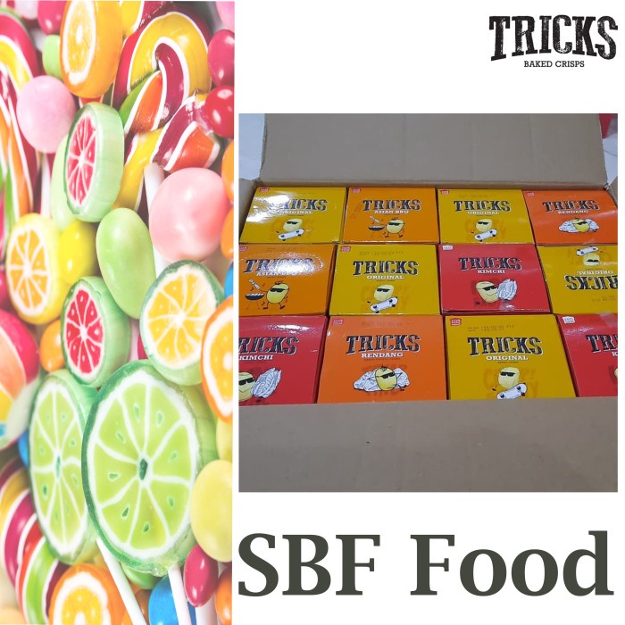 

⭐BISA COD⭐ Paket Per Dus Snack Tricks Rasa Campur isi 24 Box - Rendah Kalori - Campur 4 Rasa