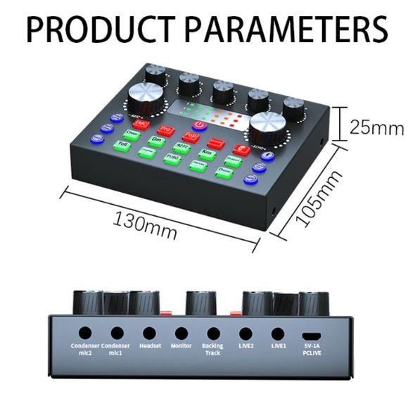 PENJUALAN TERBANYAK Soundcard V8S Bluetooth Amplifier Mixer Efek Suara Live Streaming ♨ 862