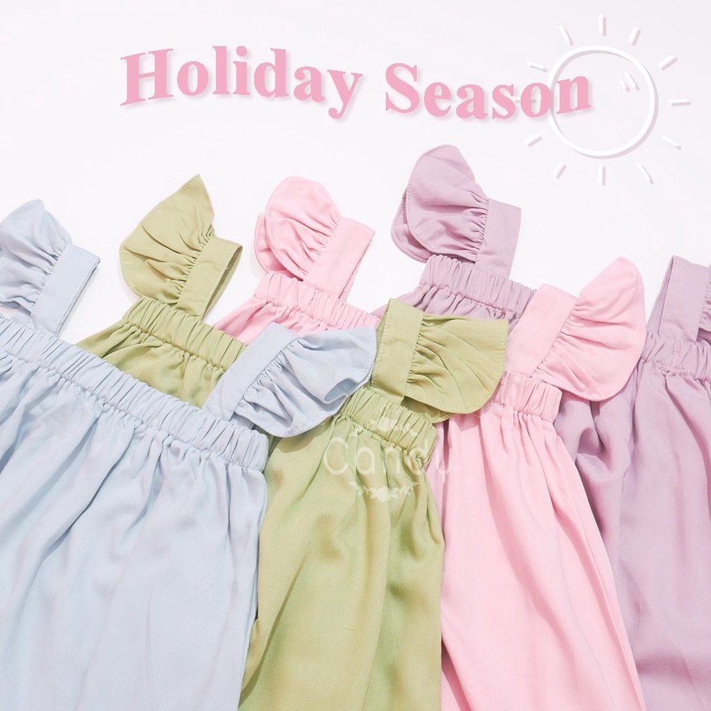 Sunny Dress Ruffle Anak 2-5 Tahun - Dress Anak Rempel Candy