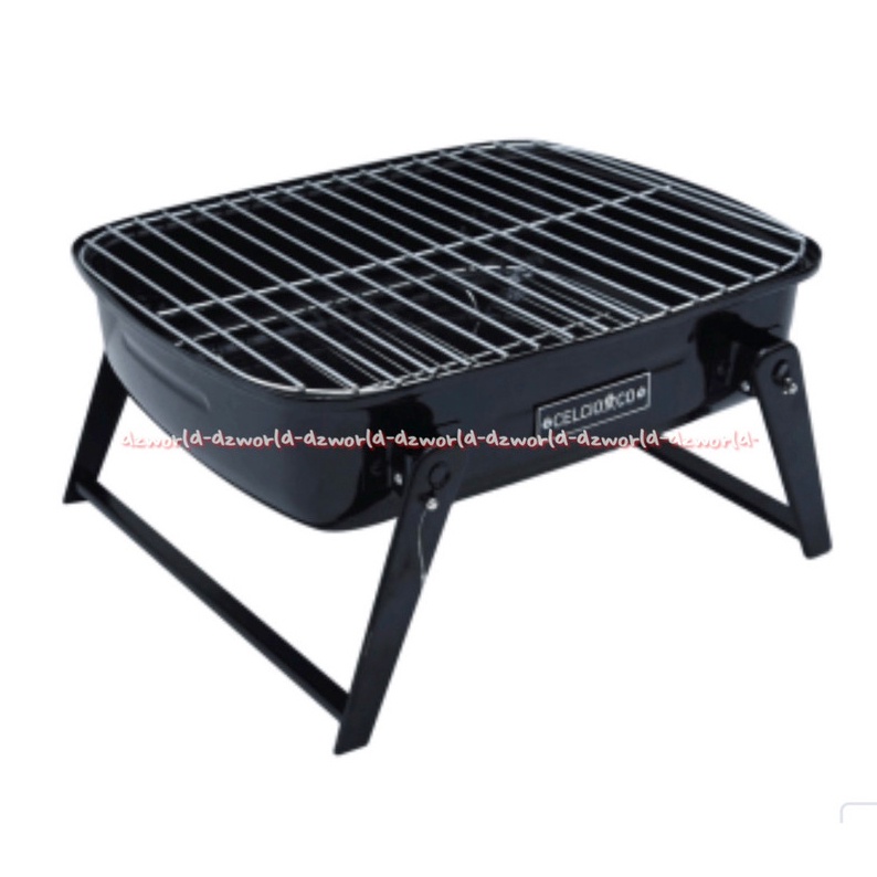 Celcio &amp; Co BBQ Charcoal Pemanggang Arang Portable Alat Barbeque Untuk Bakar Masakan Cocok Untuk Travelling Di Taman Celcio Co Cecio Bisa Ditenteng