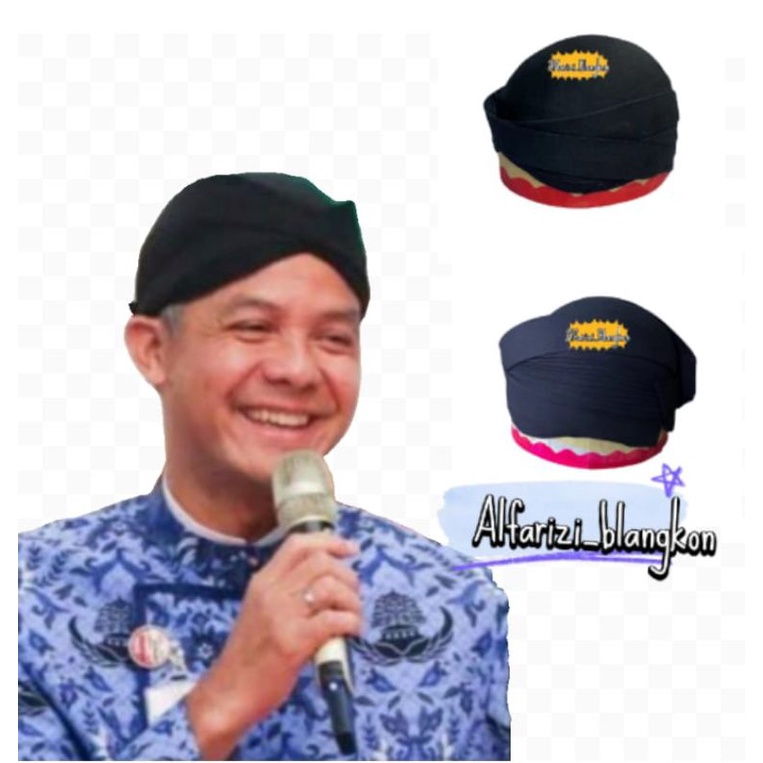 #(PROMO BONUS PLONCO/WADAH BLANGKON) BLANGKON PAK GANJAR PRANOWO//SOLO/KSATRIAN/PERBAWAN//ORIGINAL H