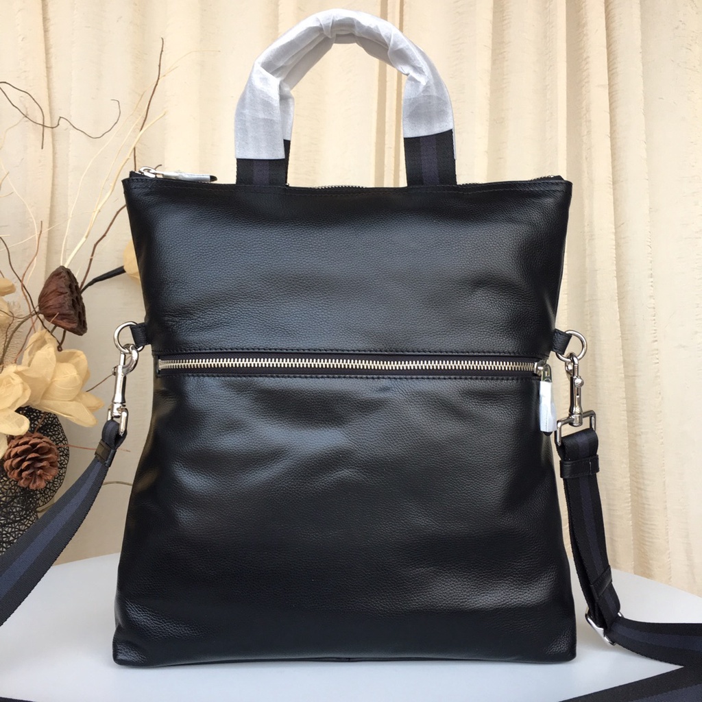 C0ach F54759 Charles Foldover Tote In Smooth Leather