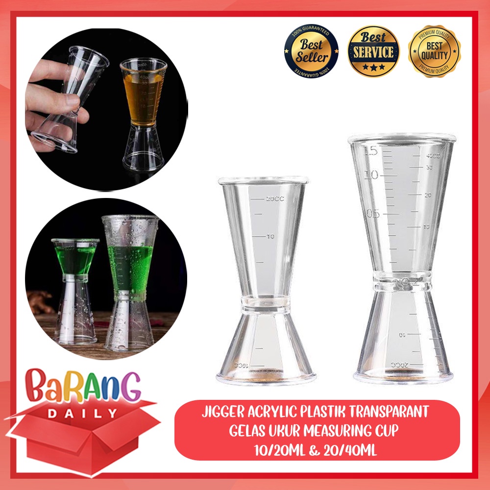 Jigger Plastik 20 40 cc | Plastic Jigger 20/40cc | Gelas Ukur Plastik
