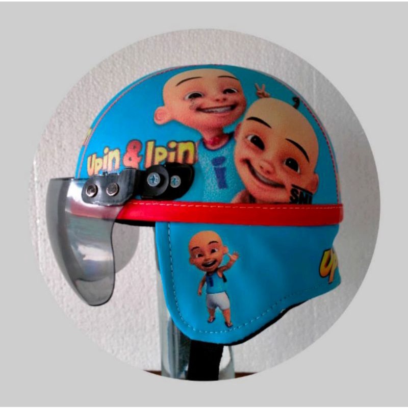 Helm anak upin ipin karakter. helm upin ipin anak kartun usia 1 2 3 4 tahun