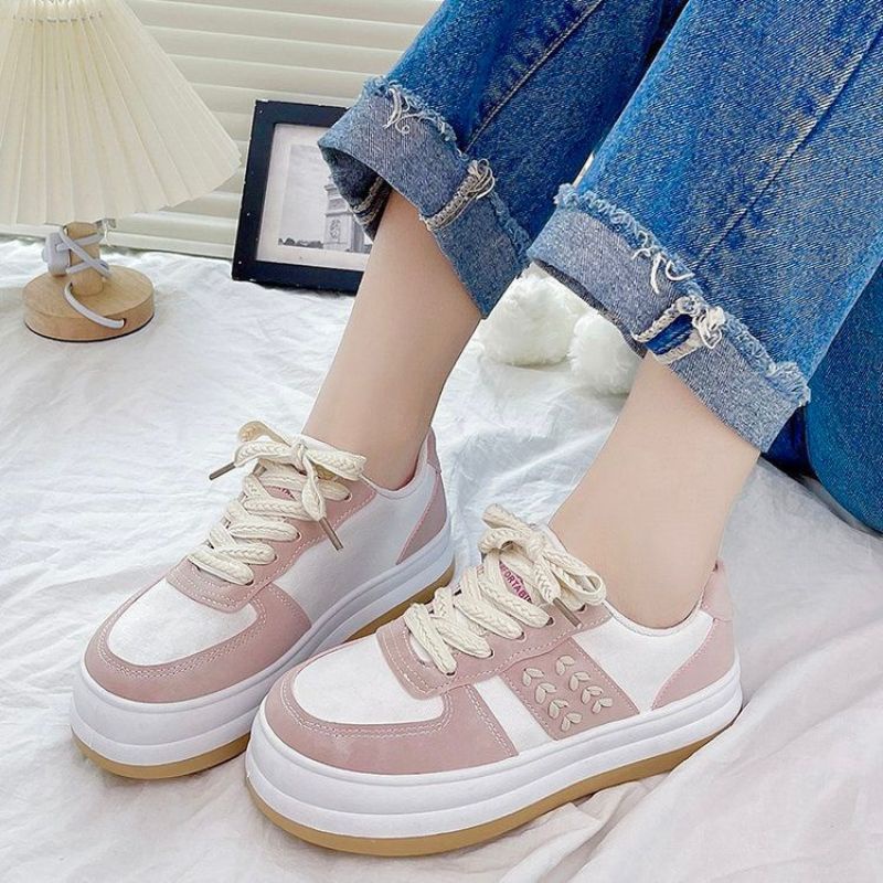 RYX - L-OVE Darling Sepatu Sneakers Tali Wanita Fashion Casual / Olahraga - Ori Import