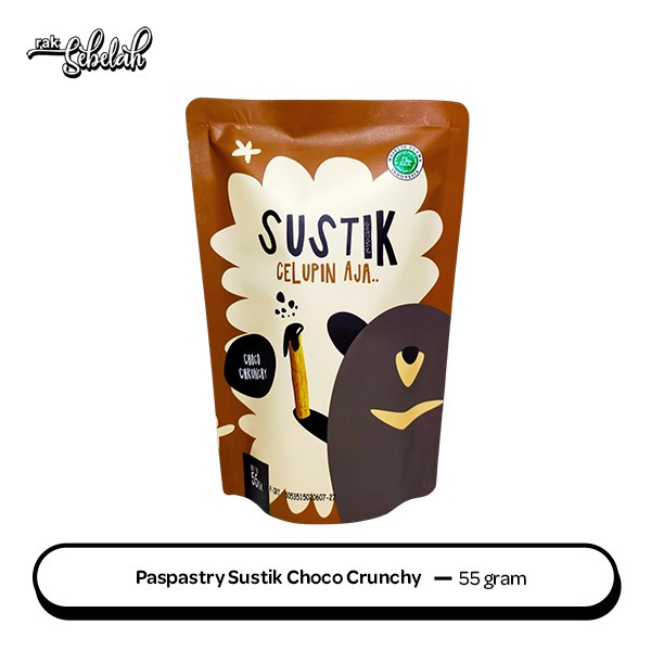 Paspastry Sustik Celupin Aja Chocolate Crunchy 55gr - Stik Sus Cokelat