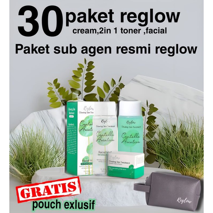reglow |reglow skincare | reglow original | reglow Indonesia | SUB AGEN RESMI REGLOW  (30 paket regl