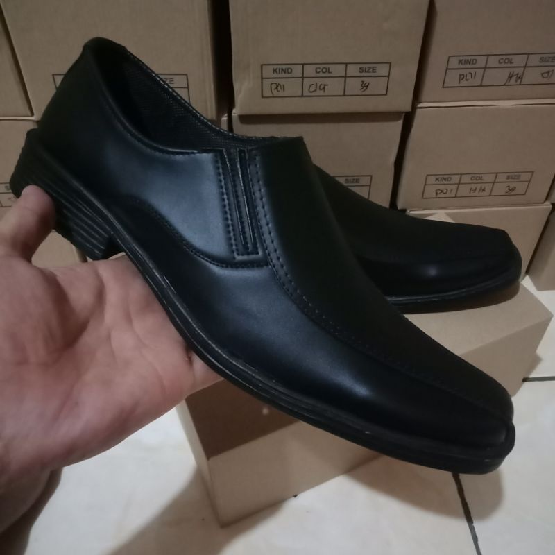 Sepatu Pantofel Pria Pantofel Hitam Pria Sepatu Pantopel Fantofel Kerja Kantor Kulit Pria