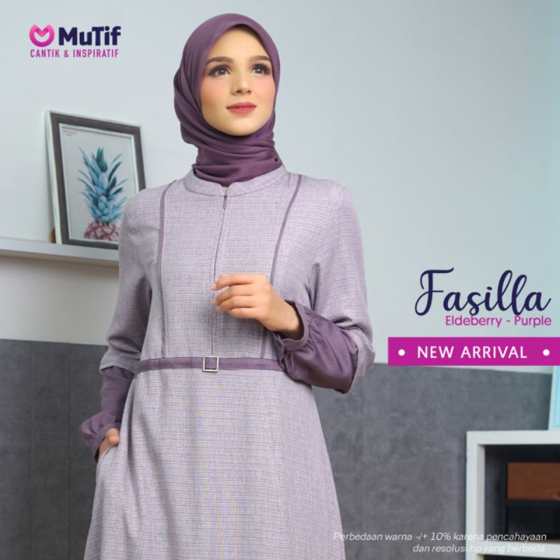 GAMIS MUTIF FASILLA PURPLE