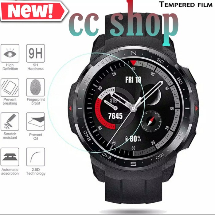 v BACA Huawei Honor SMARTWatch GS Pro TG pelindung anti gores antigores layar kaca film jam tangan t