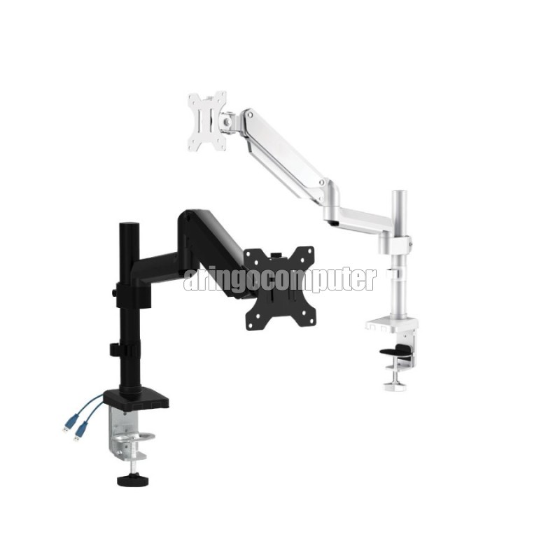 Office Equipment OXIMUS BRACKET P100 WHITE Jepit Meja Swivel Lengan 22-34 inch