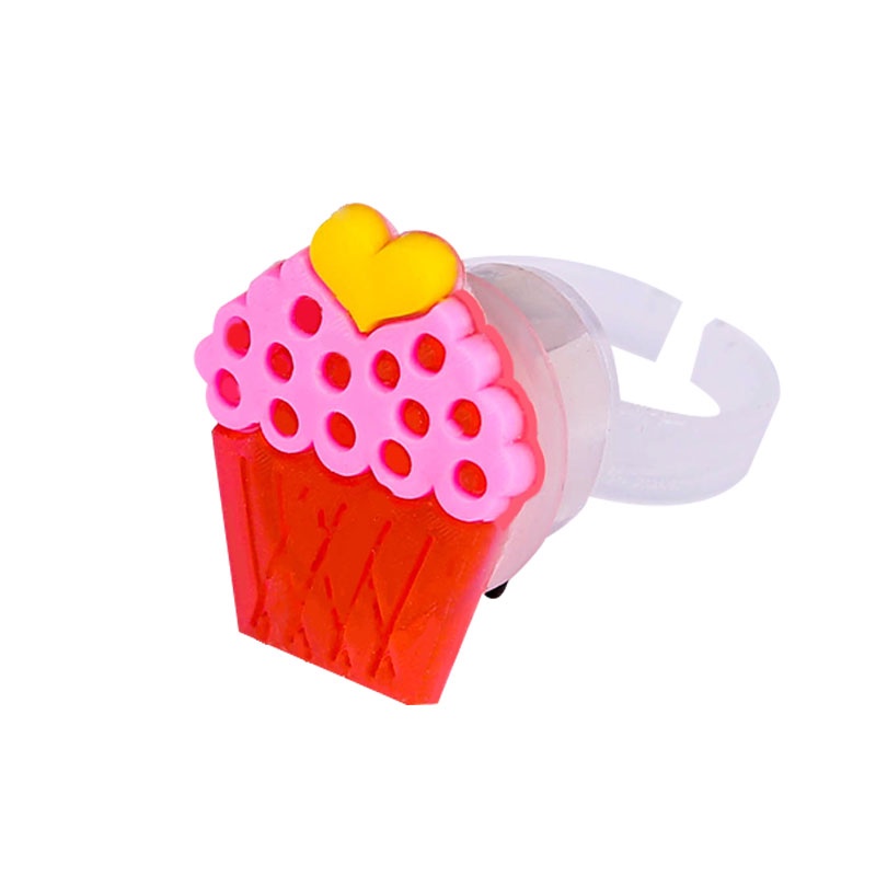 Magic789 Kreatif Kartun Bunga Kupu-Kupu LED Cincin Untuk Dewasa Anak-Anak Yang Indah Berkilau Kelinci Jantung Jari Cincin Perhiasan Hadiah