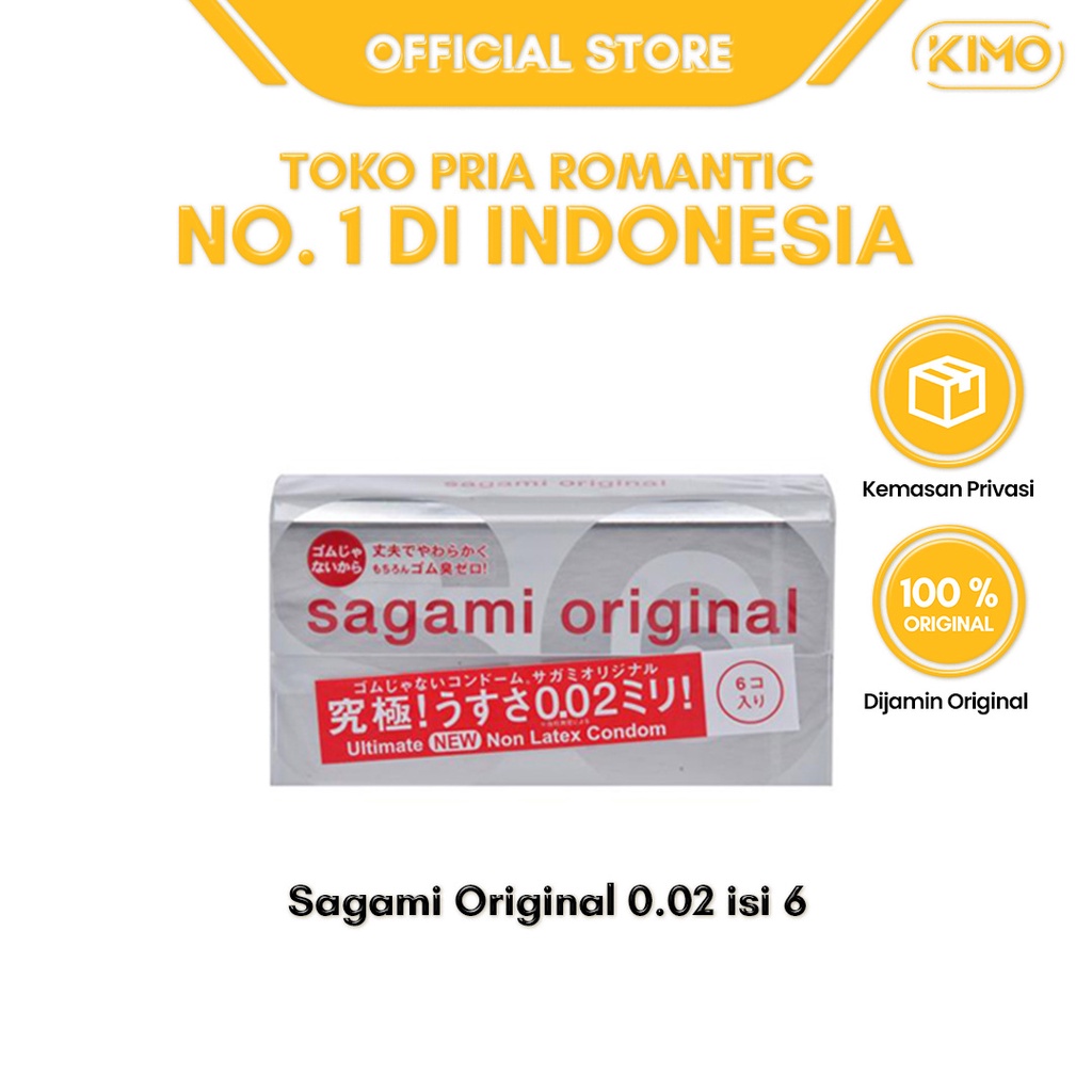 Kondom Sagami Original 002 - Isi 6 pcs