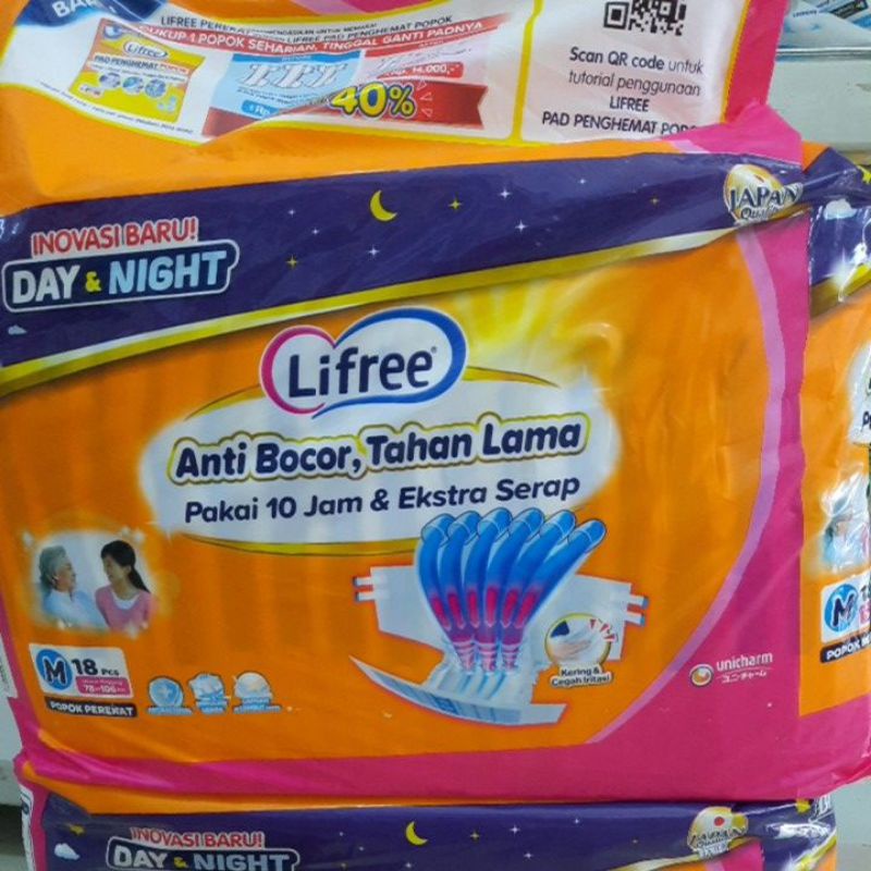 Lifree perekat M18/popok lifree M18