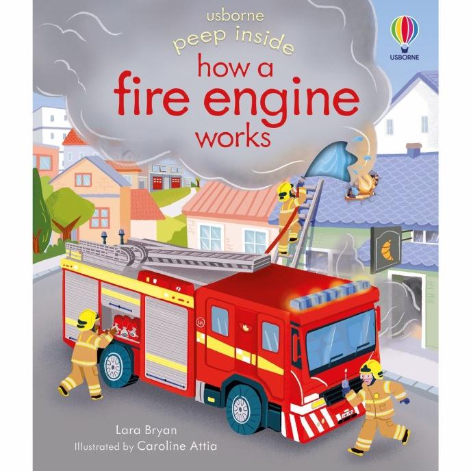 

(ORI) Usborne Peep Inside Fire Engine. Buku Anak Import