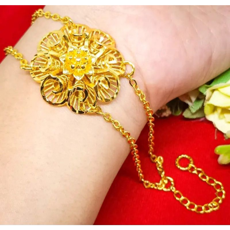 Gelang tangan rantai dubai motif b